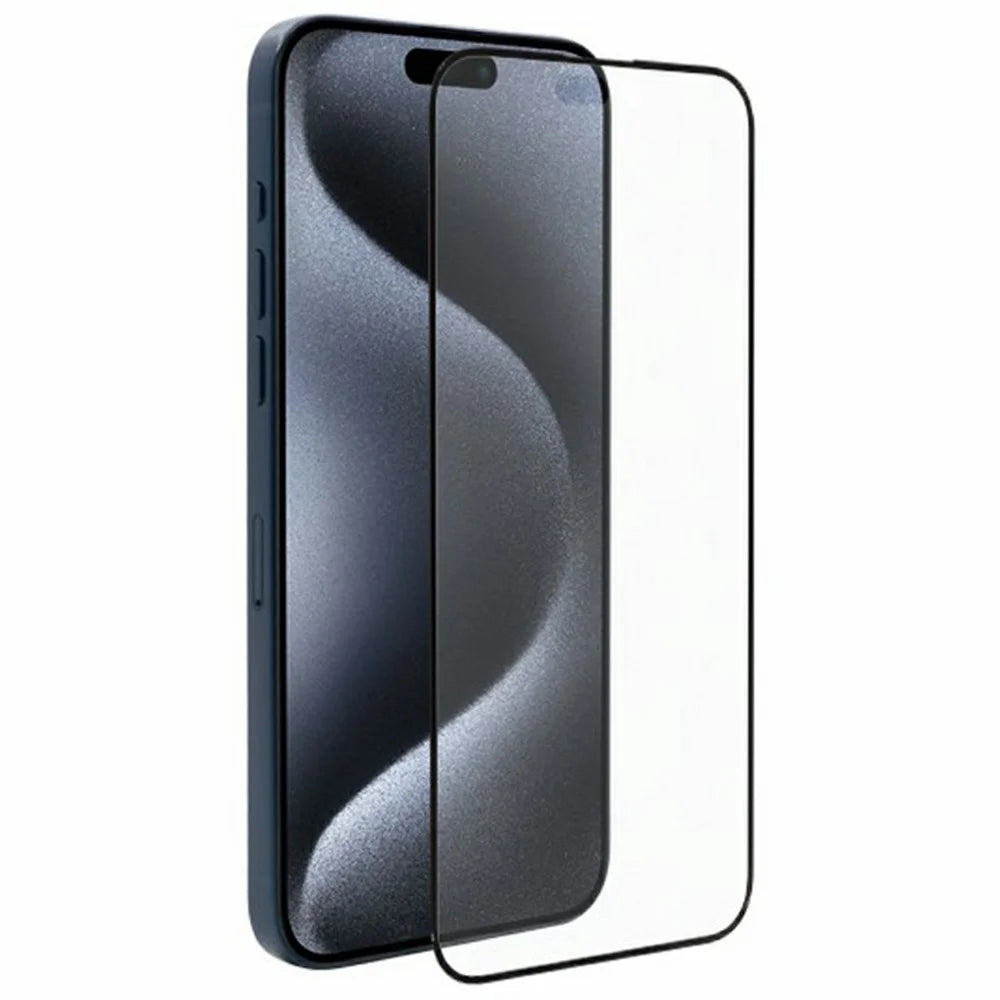 KZDOO For iPhone 16 AG Matte Screen Protector Anti-Fingerprint Tempered Glass Film Anti-Glare Full Glue Silk Printing - 1