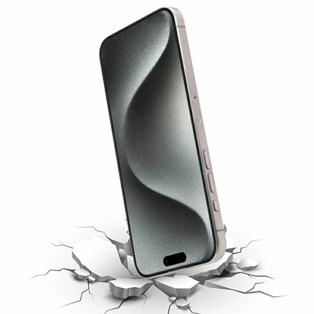 KZDOO For iPhone 16 Pro Max Full Glue Tempered Glass Complete Covering Silk Printing Glass Film - 5