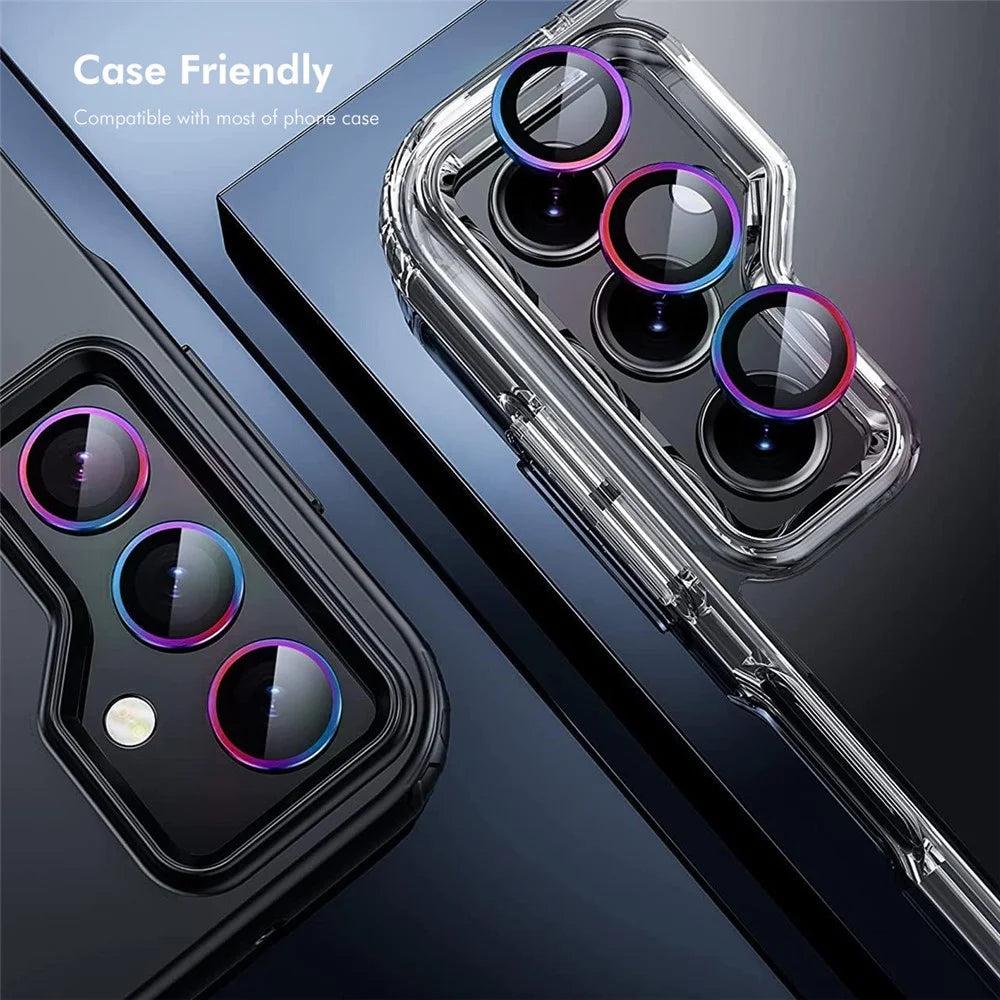ENKAY HAT PRINCE For Samsung Galaxy A06 4G Camera Lens Protector  Metal Ring Lens Film - Pink - 6