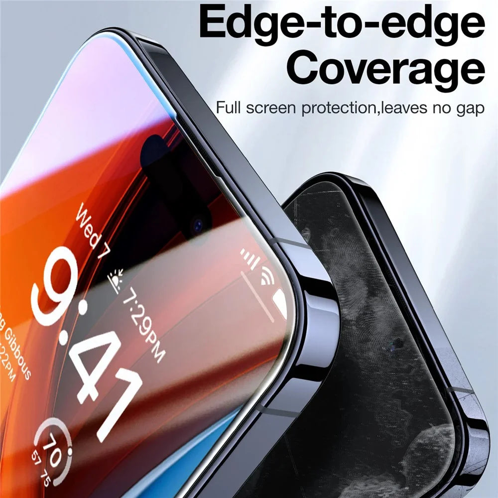 TORRAS Glassgo For iPhone 16 Plus Anti Spy Screen Protector Tempered Glass Private Film with Auto-Align Frame - 7