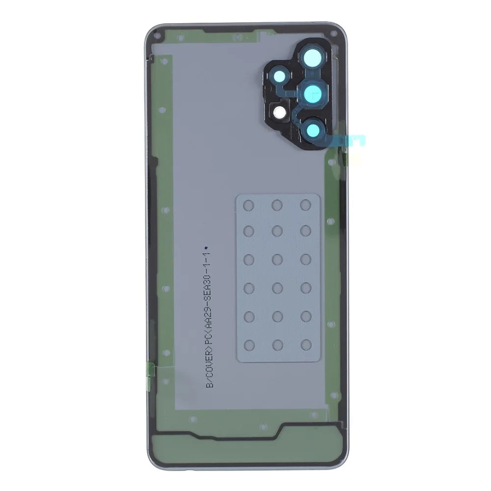 For Samsung Galaxy A32 4G (EU Version) A325 Battery Housing with Adhesive Sticker + Camera Lens Cover (Without Logo) - Black - 3