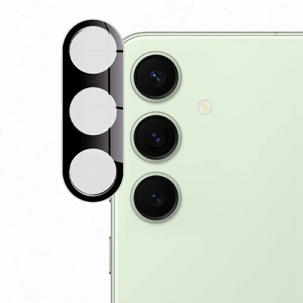 RURIHAI For Samsung Galaxy S25+ Camera Lens Protector 3D Silk Printing High Aluminum-Silicon Glass Lens Film - 1