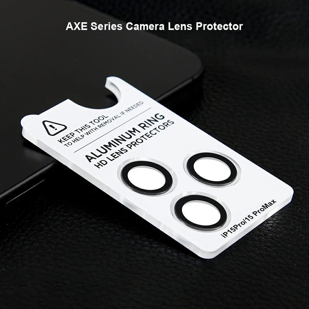 XUNDD For iPhone 15 Pro / 15 Pro Max Camera Lens Protector Ultra Clear Full Covering Cell Phone Medium Alumina Glass Lens Film - 2