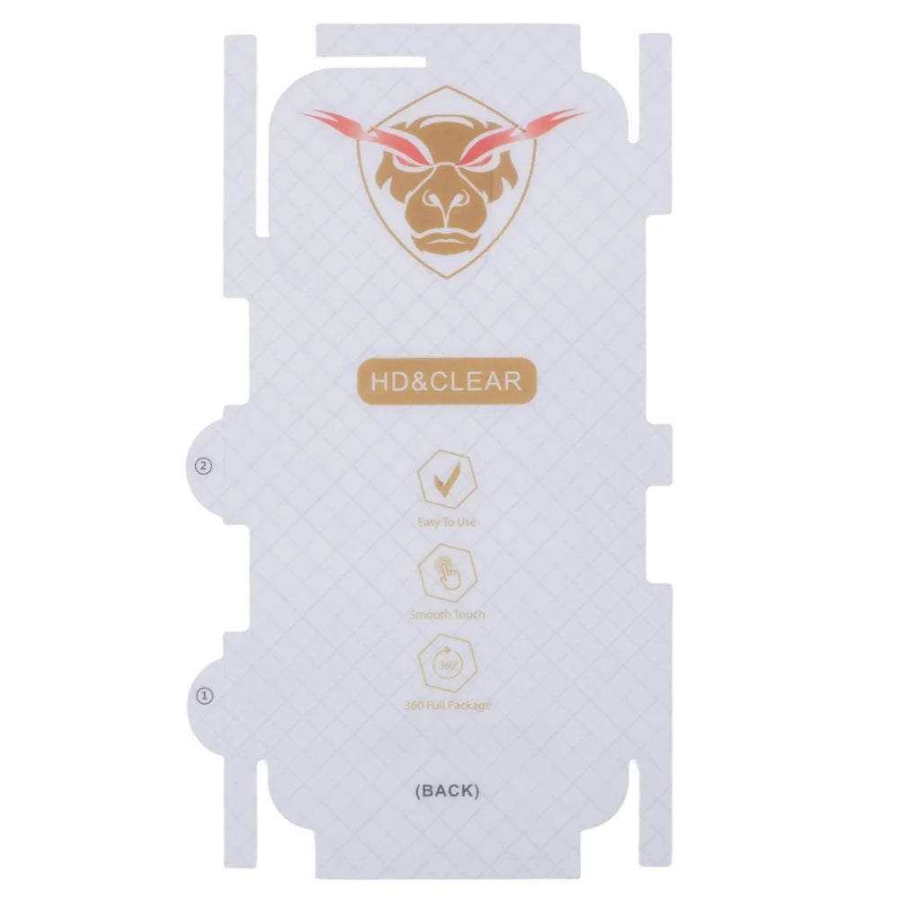 For iPhone 16 Pro Max Back Screen Protector Soft TPU Ultra Clear Cell Phone Back Cover Film - 2