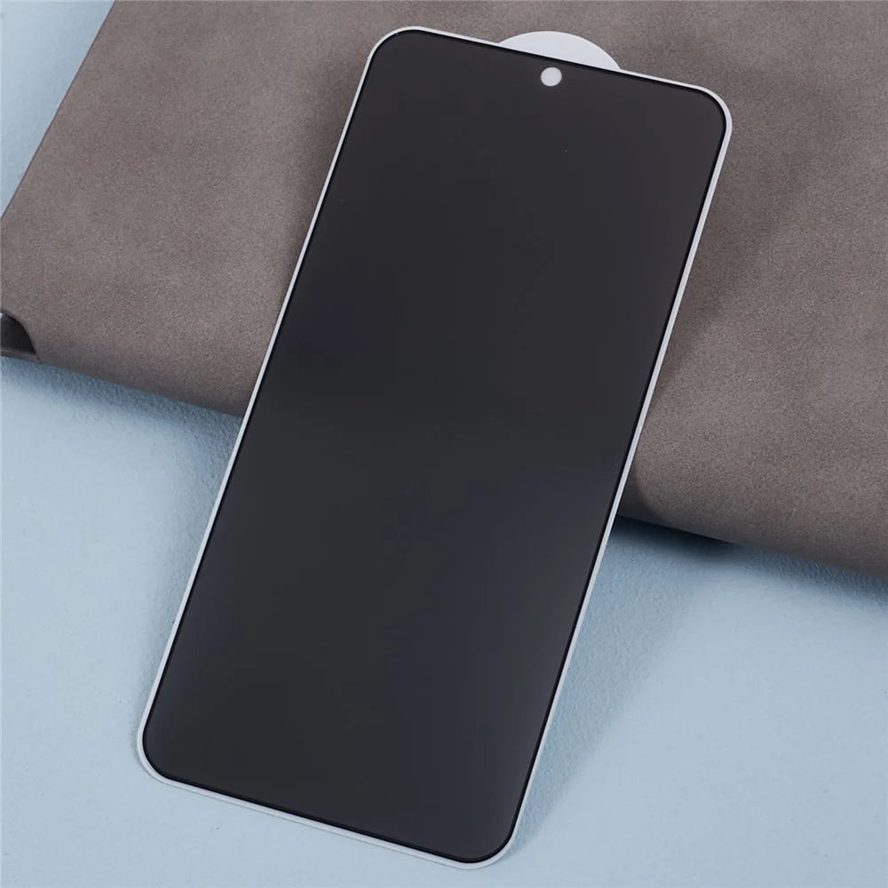 For Samsung Galaxy S25 Tempered Glass 180 Degree Anti-Peep Film Black Edge Full Screen Protector with Fingerprint Unlock - 3