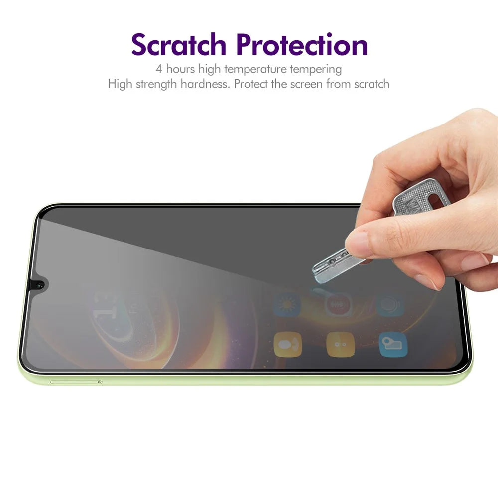 ENKAY HAT PRINCE For Samsung Galaxy A16 4G / A16 5G Anti-Spy Film   Silk Printing Tempered Glass Screen Protector with Installation Tool - Grey - 6