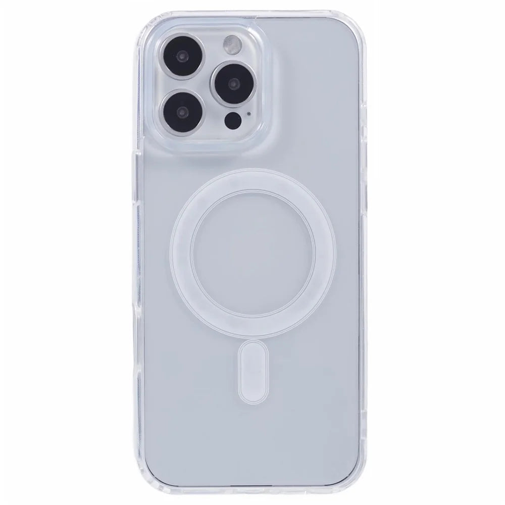 For iPhone 16 Pro Max Case Compatible with MagSafe TPU+Acrylic Clear Phone Cover with Camera Lens Film - 4