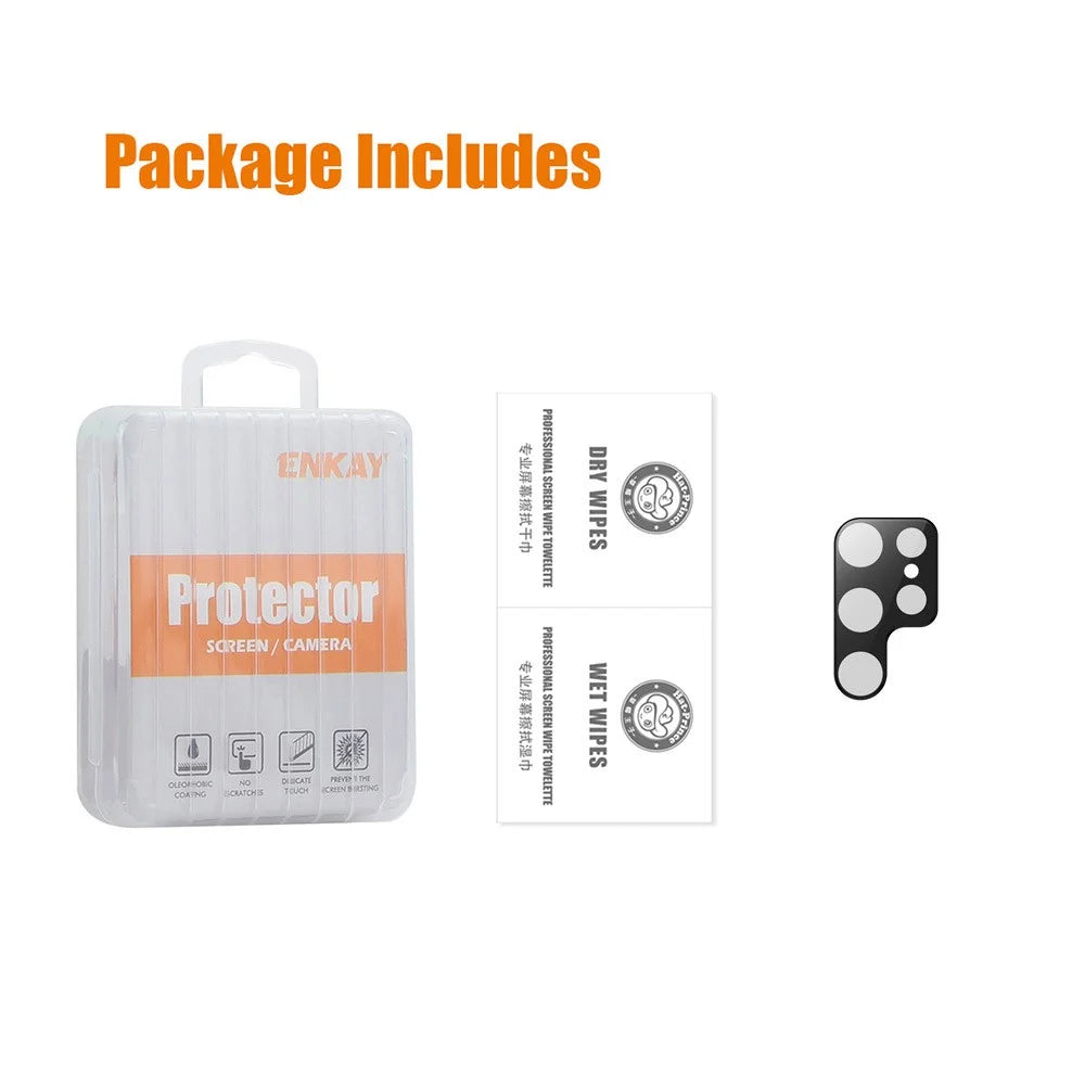 ENKAY HAT PRINCE For Samsung Galaxy S25 Ultra  Camera Lens Protector Integrated Tempered Glass Lens Film - Black - 7
