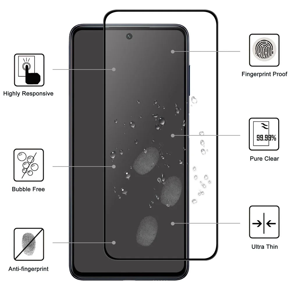 For Samsung Galaxy S25 AGC Tempered Glass with Black Edge Full Glue Full Coverage Screen Protector - 2