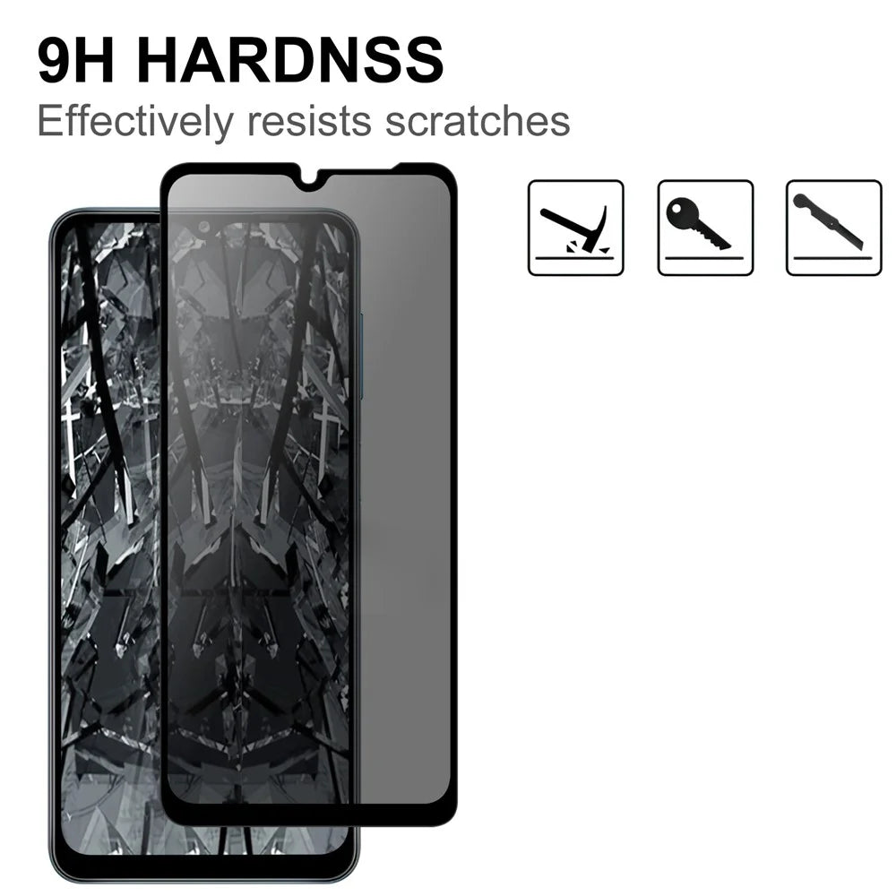For Samsung Galaxy A14 5G  /  4G Tempered Glass Screen Protector 2.5D Arc Edge Anti-Spy Film - 3
