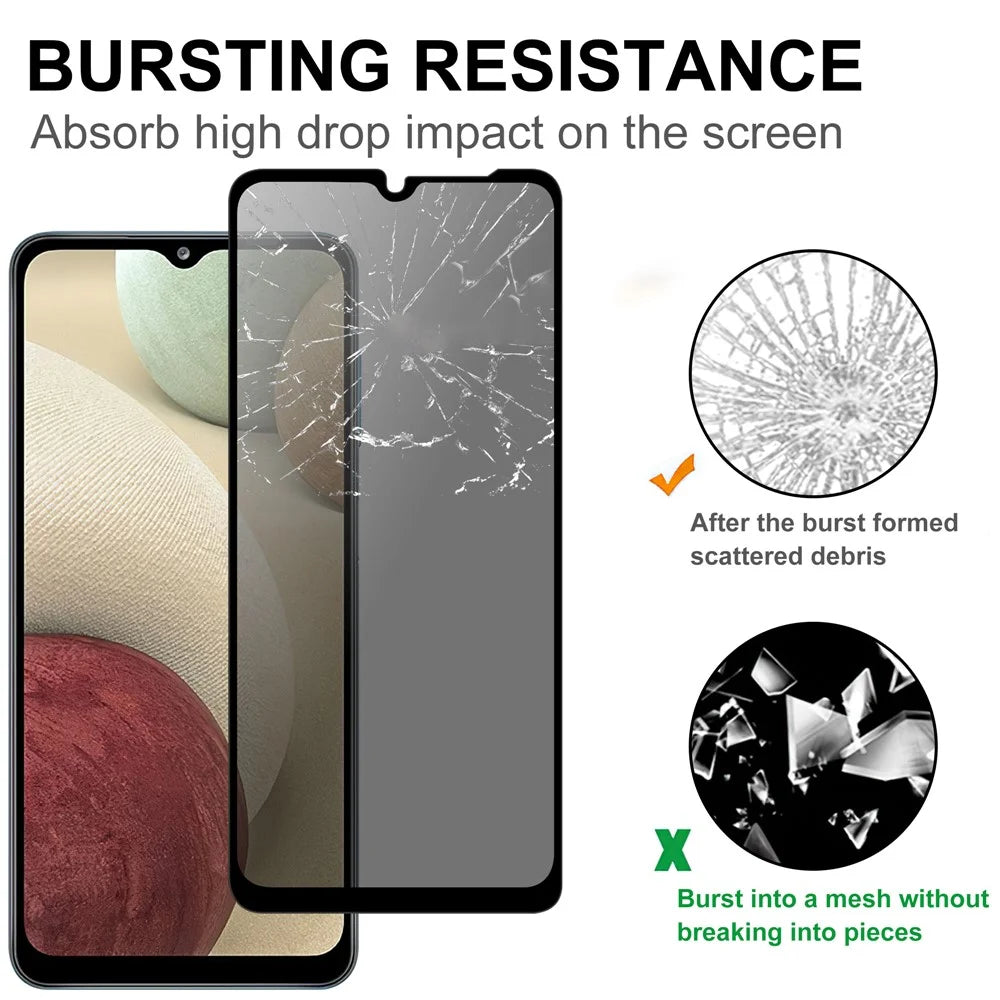 For Samsung Galaxy A14 5G  /  4G Tempered Glass Screen Protector 2.5D Arc Edge Anti-Spy Film - 4