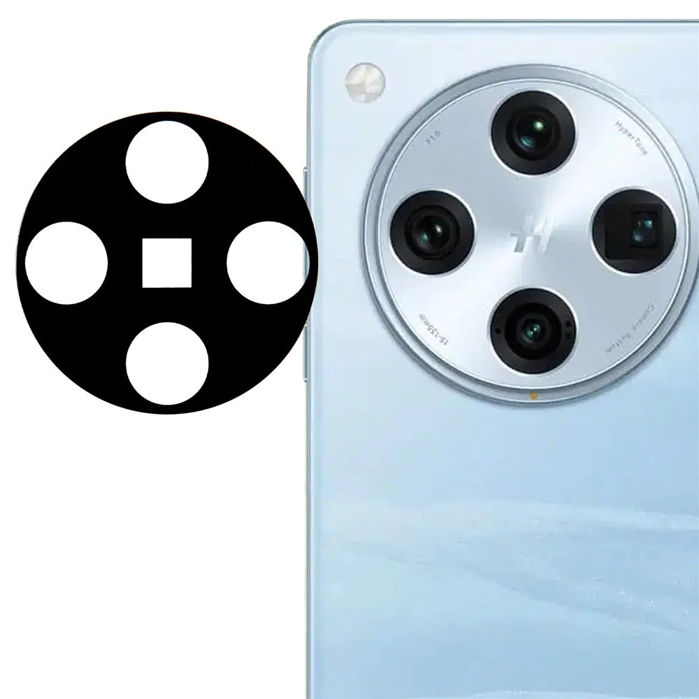For Oppo Find X8 Pro 5G Tempered Glass Lens Protector Black Silk Printing Camera Lens Film - 1