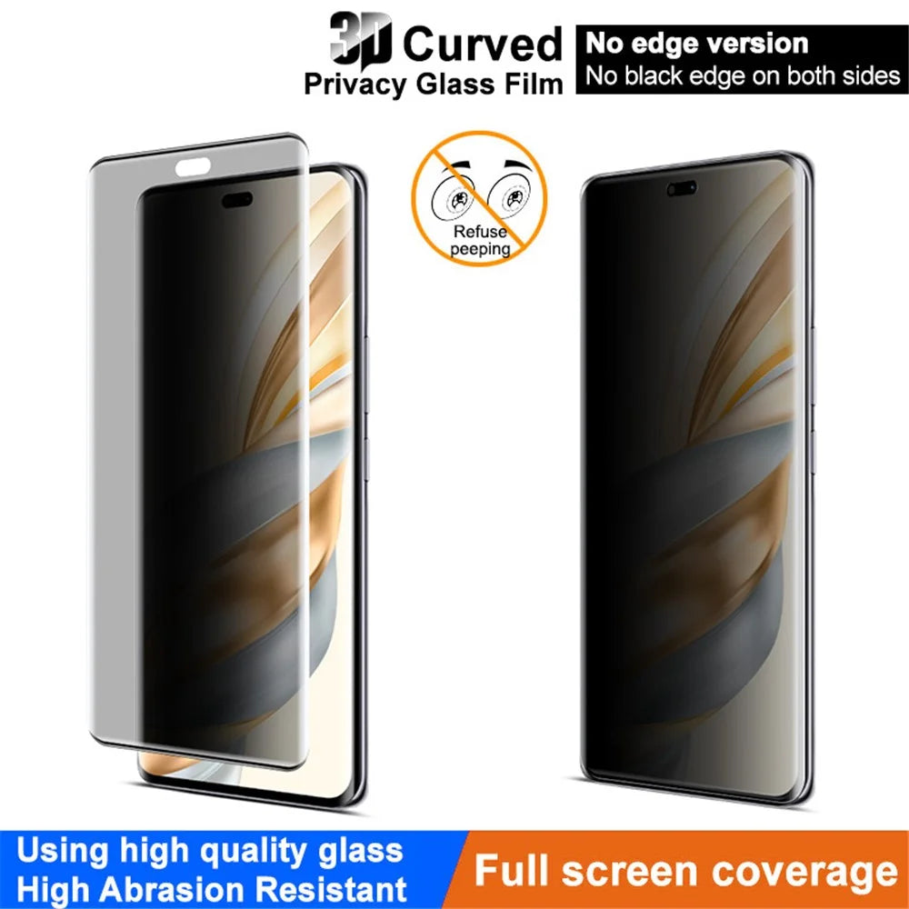 IMAK Anti-Spy Screen Protector For Honor Magic7 Lite 5G / X9c 5G / X60 Pro 5G Tempered Glass Film (No Edge Version) - 4