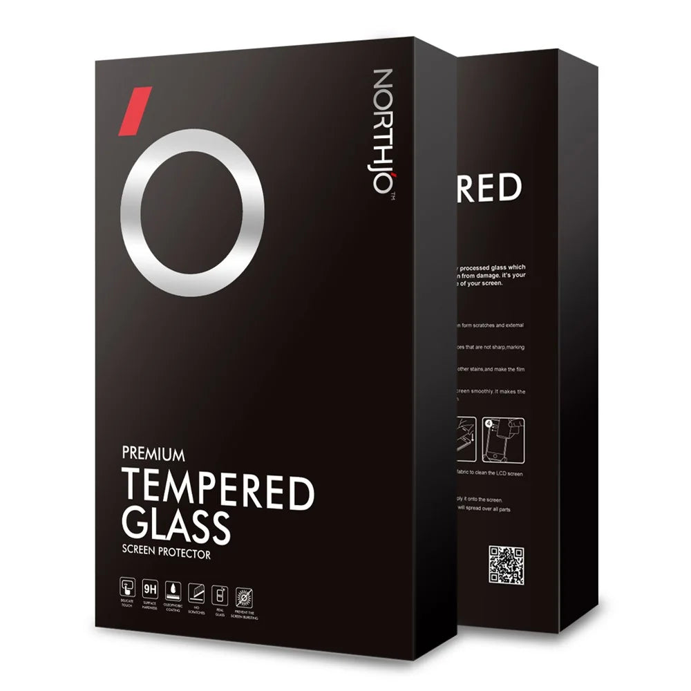 NORTHJO A++ For Google Pixel 9 Pro XL Screen Protector Support Fingerprint Unlock Silk Printing High Aluminum-Silicon Glass Film, Black - 7