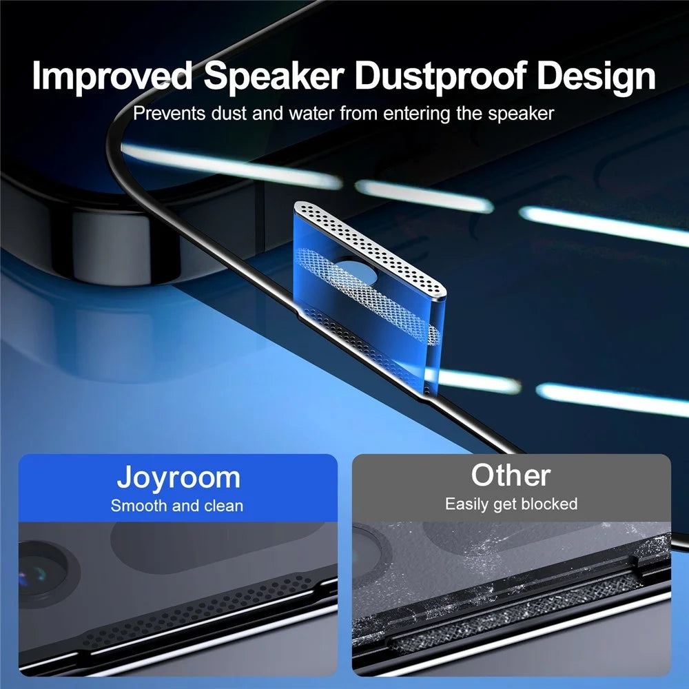 JOYROOM JR-Z33 For iPhone 15 2.5D Anti-Spy Full Screen Protector High Aluminium-Silicon Glass Film - 5