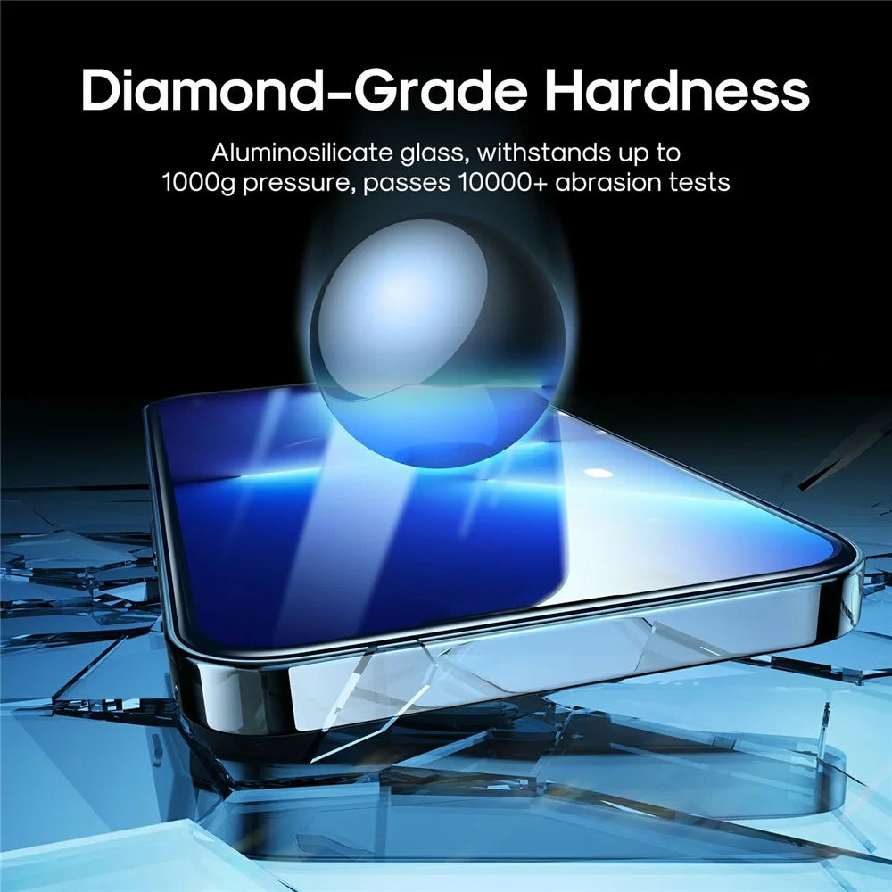JOYROOM JR-Z22 For iPhone 15 Pro Silk Printing Screen Protector 2.5D High Aluminium-Silicon Glass Film - 7