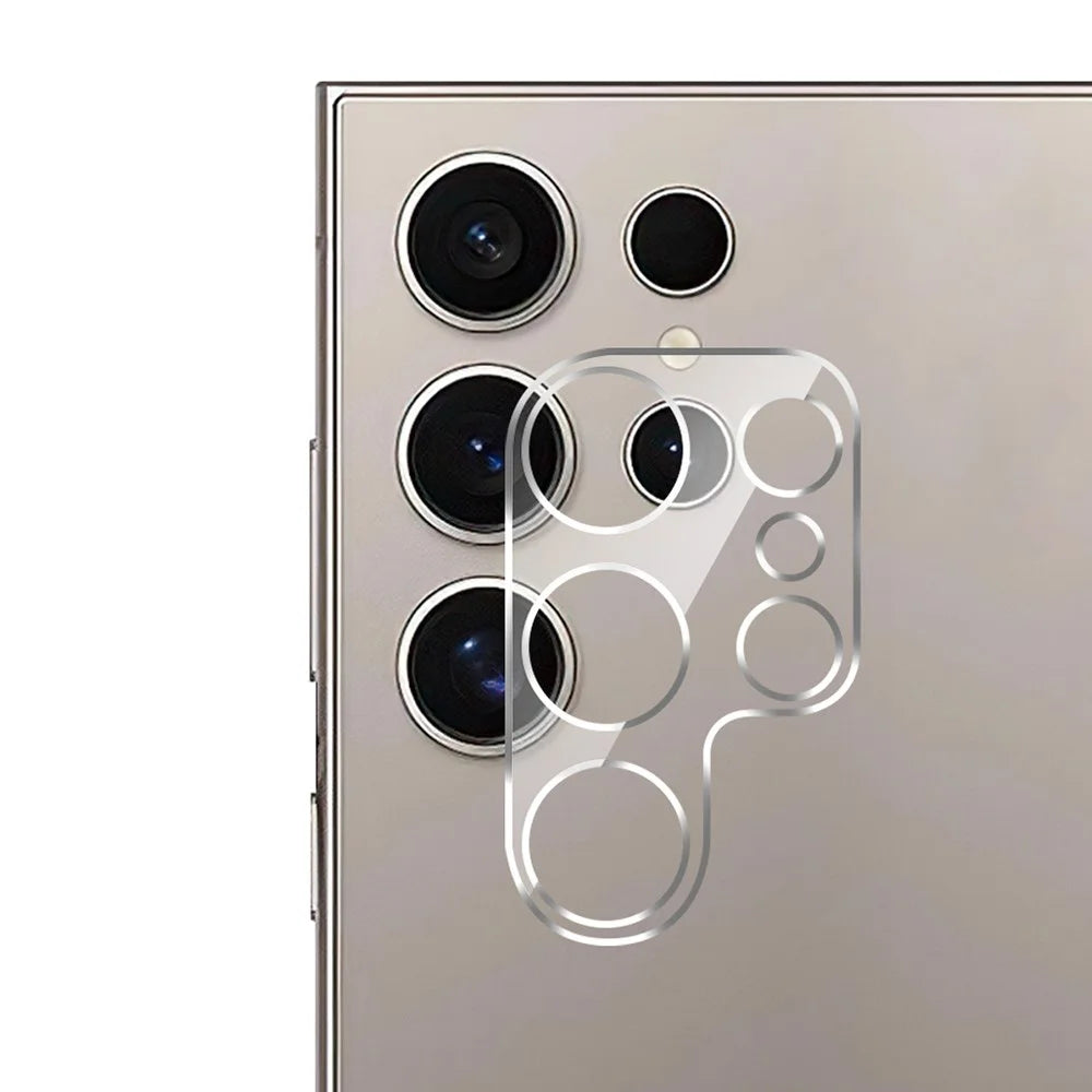 For Samsung Galaxy S25 Ultra Camera Lens Protector Arc Edge Clear Tempered Glass Film - 1