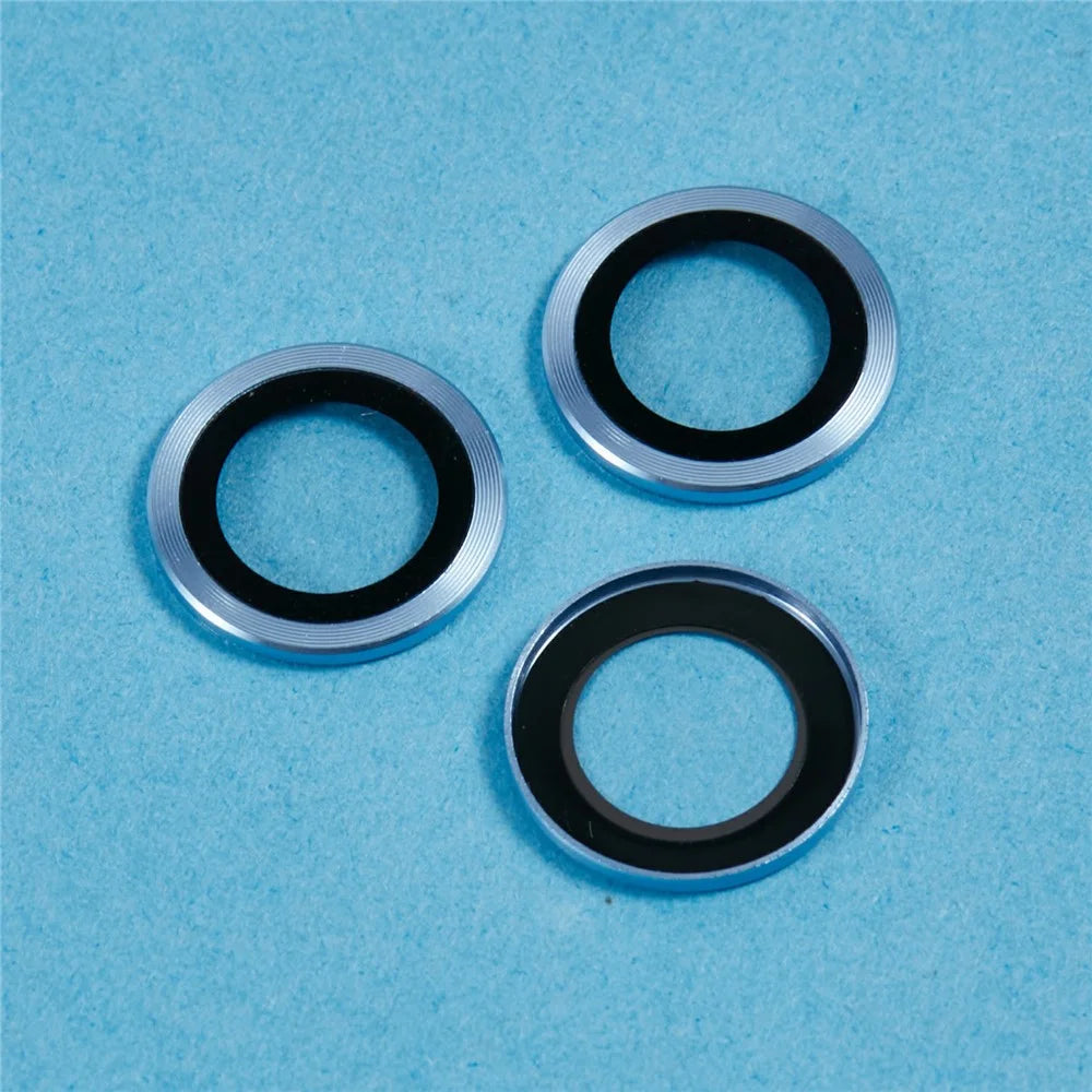 For Samsung Galaxy S25+ Camera Lens Protector Set Electroplating Metal + Tempered Glass Individual Lens Film - Blue - 4
