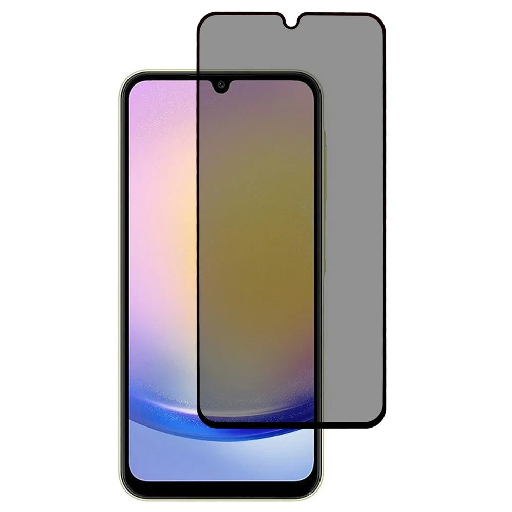 For Samsung Galaxy A26 5G Anti-Peep Full Covering Screen Protector Silk Printing Tempered Glass Film - 1