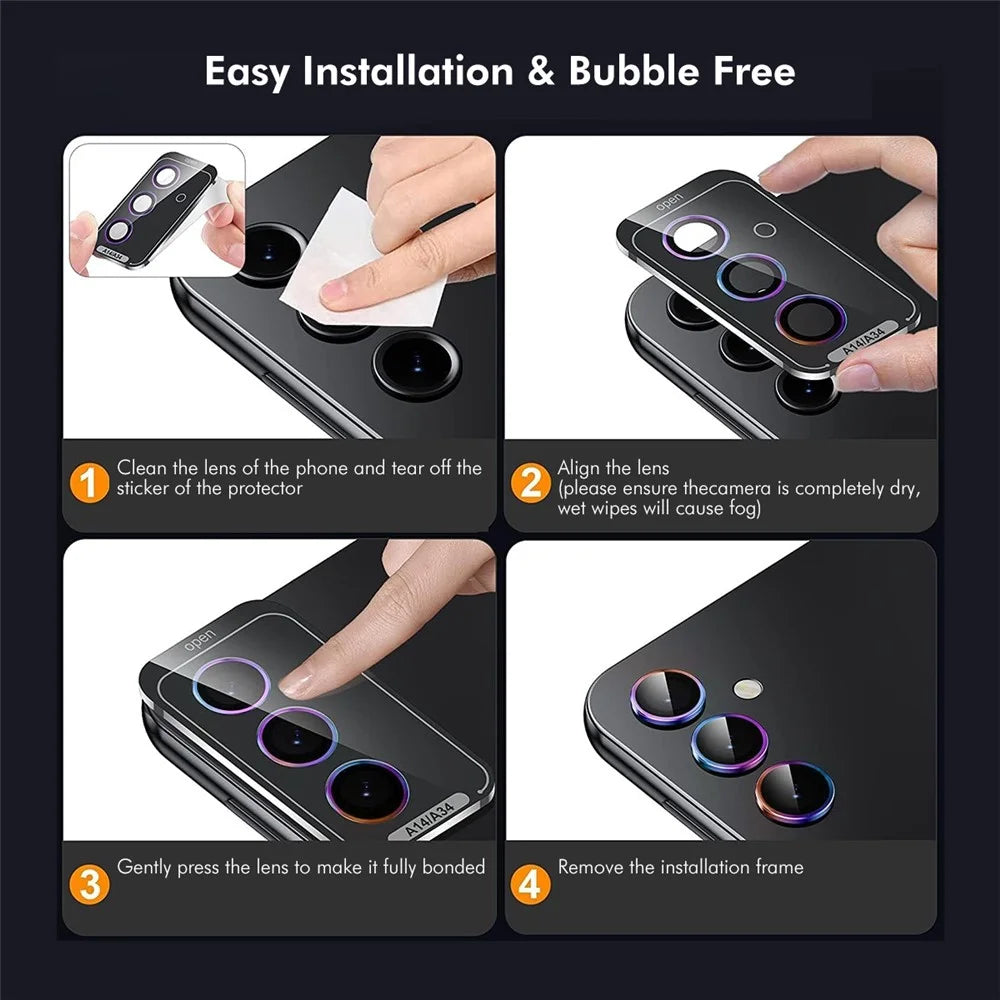 ENKAY HAT PRINCE For Samsung Galaxy S25 Camera Lens Protector  Metal Ring Lens Film - Black - 7