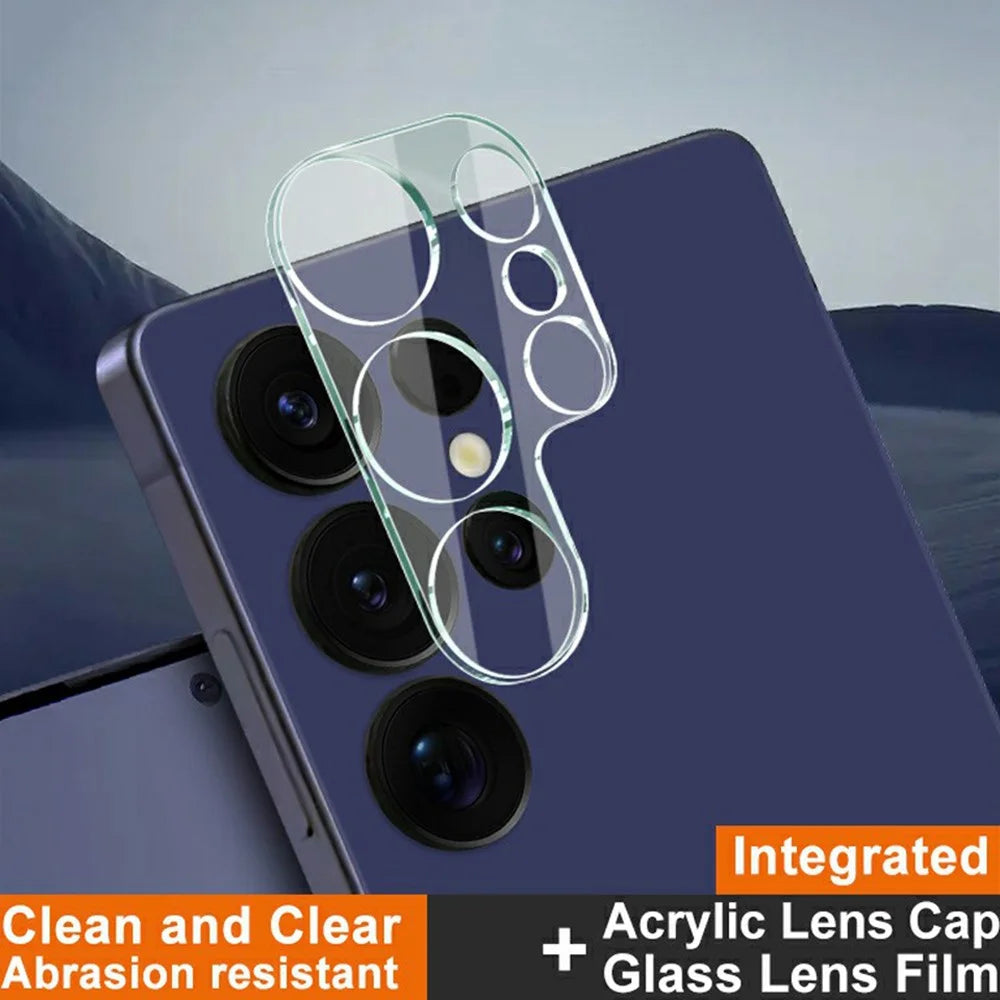 IMAK For Samsung Galaxy S25 Ultra Tempered Glass Camera Lens Protector + Acrylic Lens Cap - 2