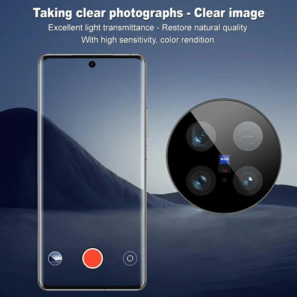 IMAK For vivo X100 Ultra 5G Tempered Glass Camera Lens Protector with Self-Positioning Frame (Black Version) - 4