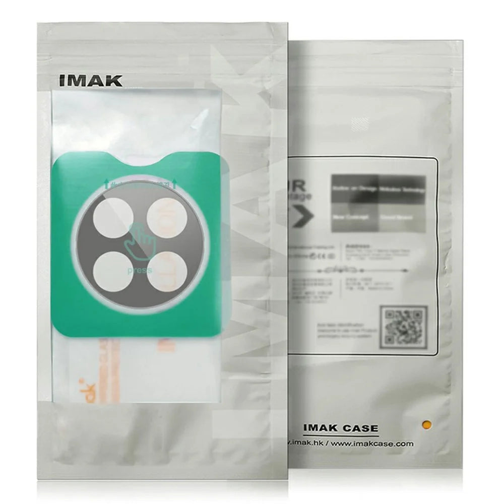 IMAK For vivo iQOO 12 Pro 5G / iQOO 12 5G Tempered Glass Camera Lens Protector with Self-Positioning Frame (Black Version) - 7