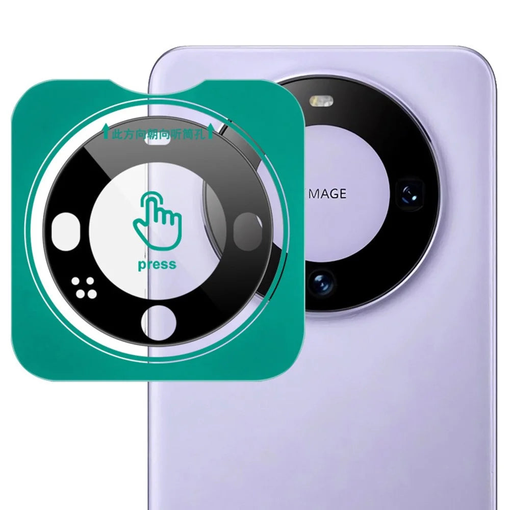 IMAK For Huawei Mate 60 Tempered Glass Camera Lens Protector with Self-Positioning Frame (Black Version) - 1