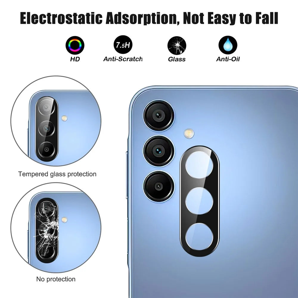 For Samsung Galaxy S25+ Camera Lens Protector Black Tempered Glass Lens Film - 2
