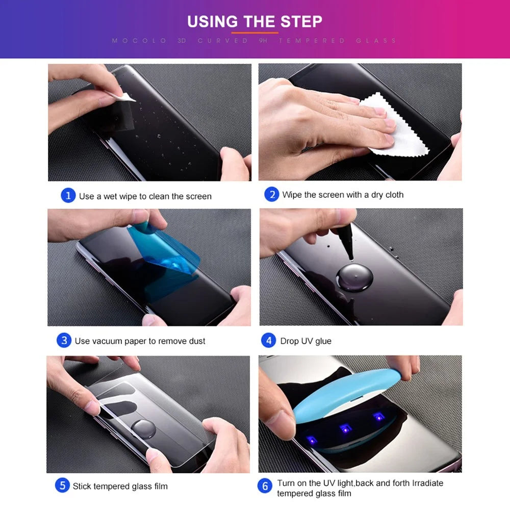 MOCOLO For Huawei nova 13 Pro 5G Screen Protector Tempered Glass UV Liquid Film 3D Curved Full Coverage - 7