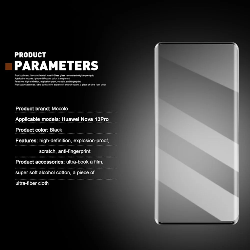 MOCOLO For Huawei nova 14 Pro 5G / nova 13 Pro 5G Screen Protector 3D Curved Tempered Glass Film - 7