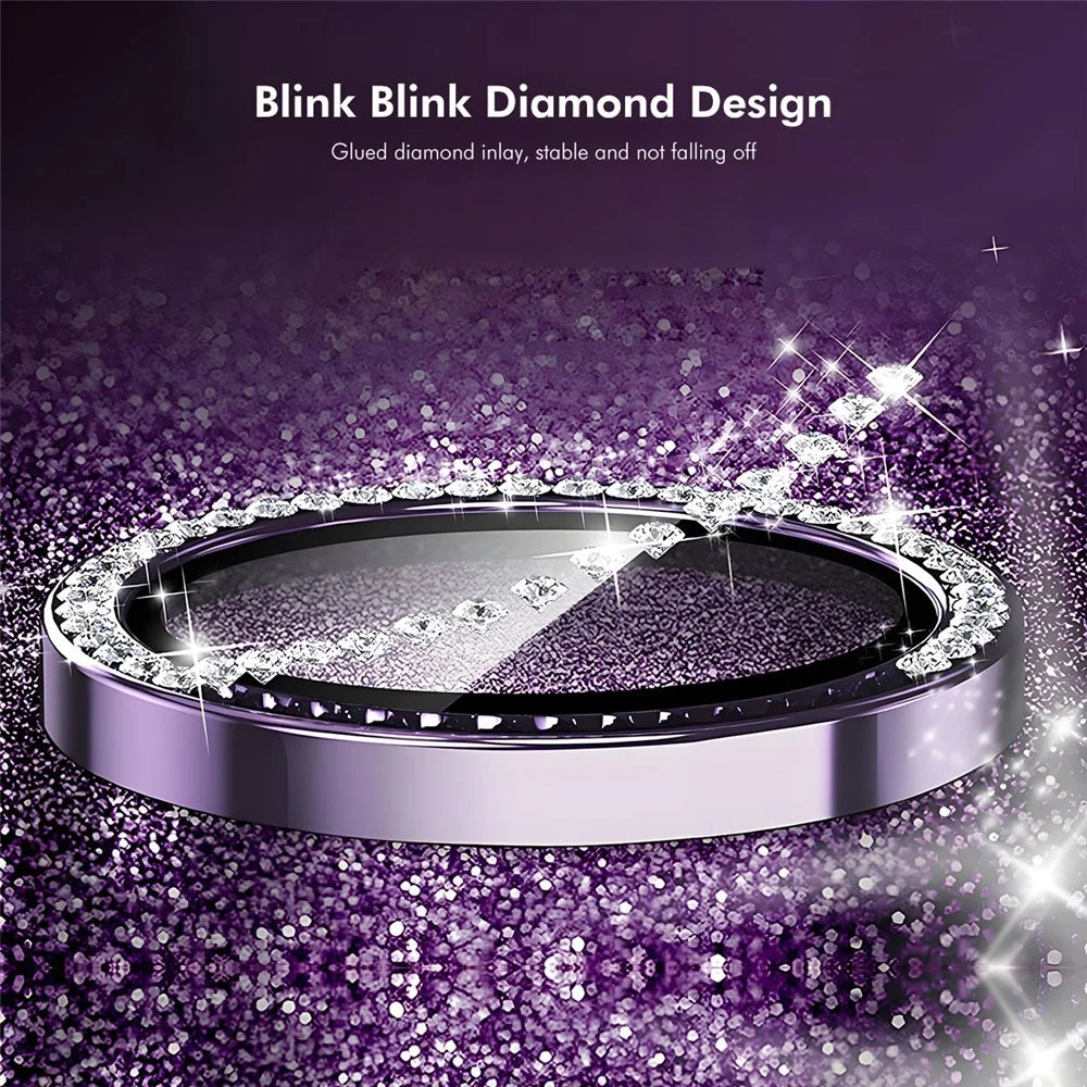 ENKAY HAT PRINCE For Samsung Galaxy S23 Ultra Camera Lens Protector   Rhinestone Decor Rear Lens Film - Dark Green - 2