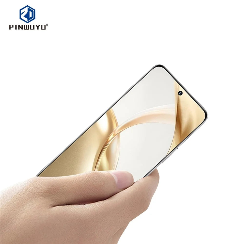 PINWUYO For Honor 300 Tempered Glass Film  JK Series-2 9H Full Screen Protector - Black - 2