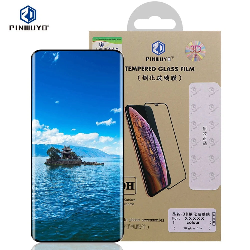 PINWUYO For Huawei Maimang 30 5G Screen Protector  3D Hot Bending Tempered Glass Film - Black - 3