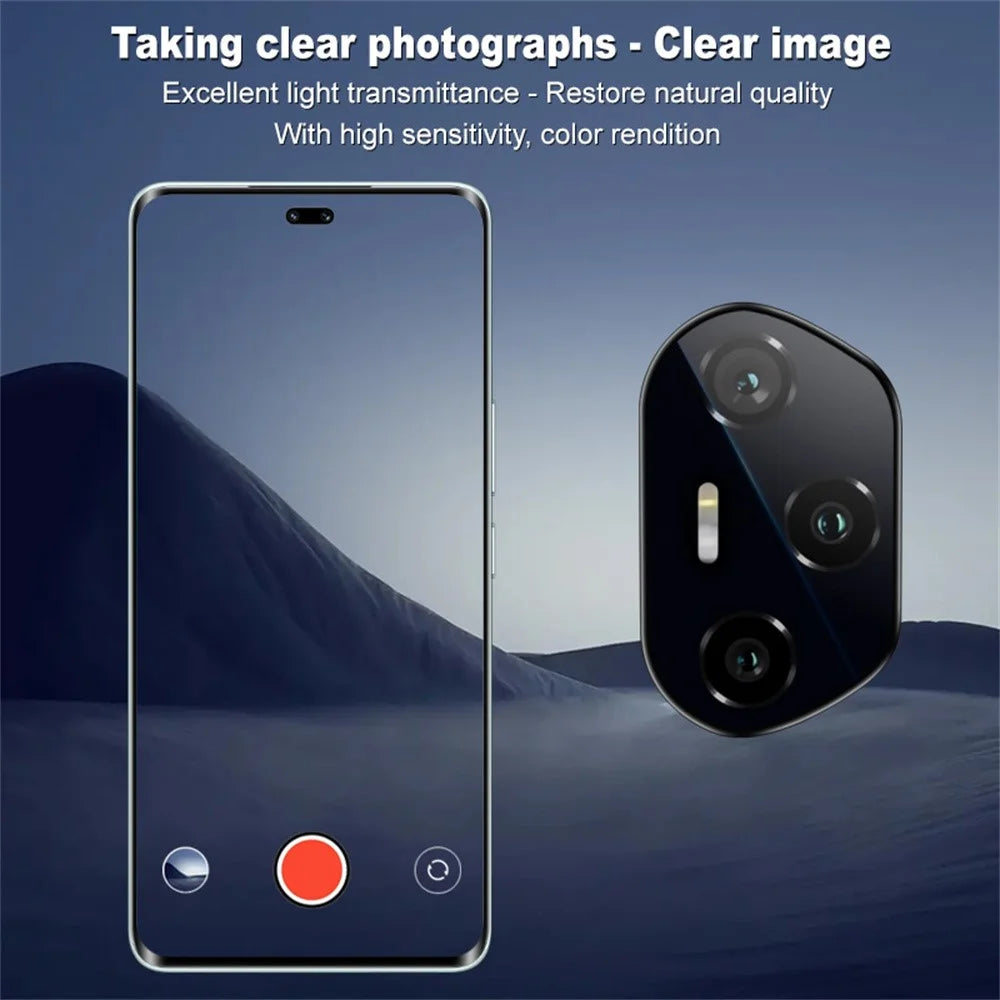 IMAK For Honor 300 Pro / 300 Ultra Camera Lens Protector Tempered Glass Lens Film with Self Positioning Frame - 4