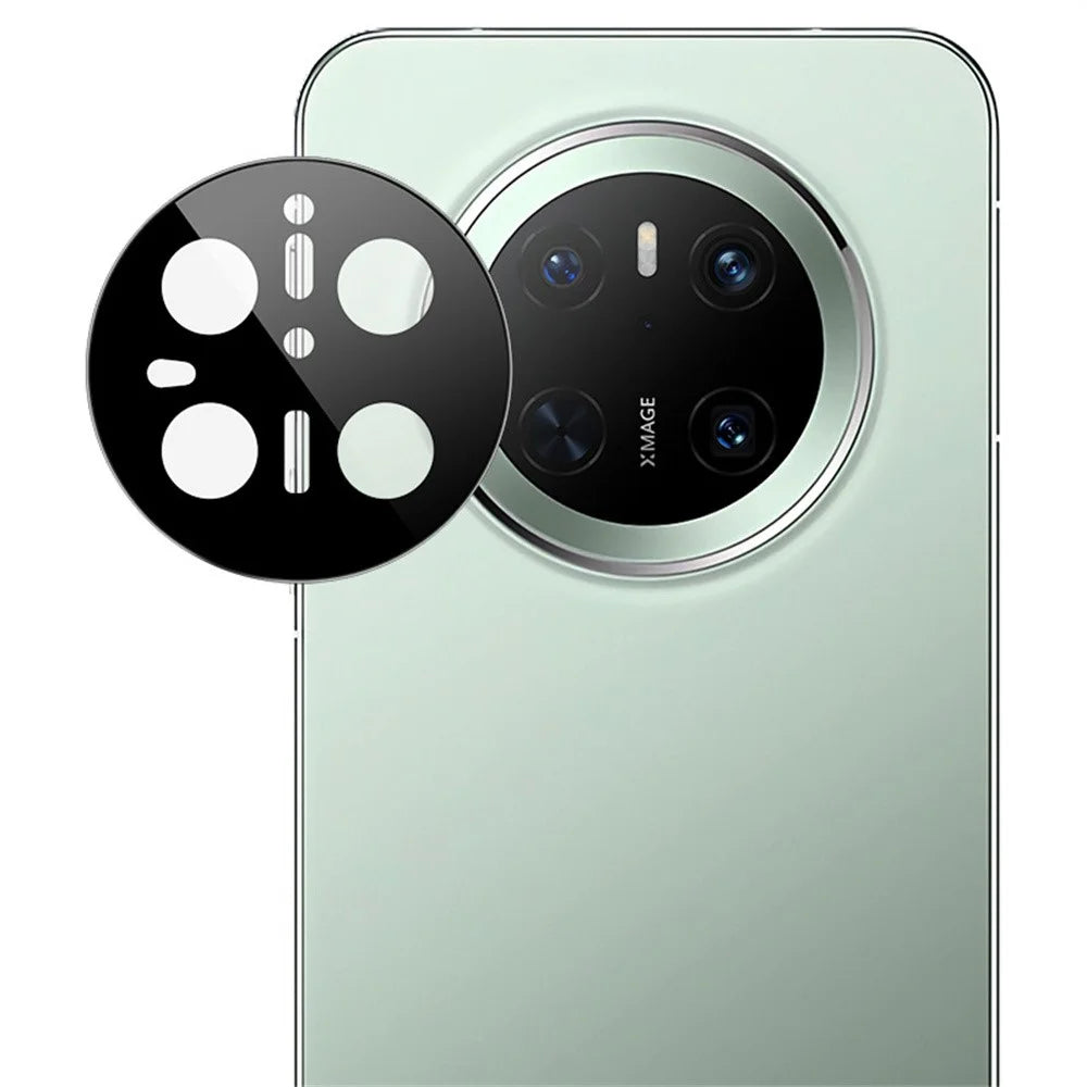 IMAK For Huawei Mate 70 Tempered Glass Camera Lens Protector with Self Positioning Frame (Black Version) - 6