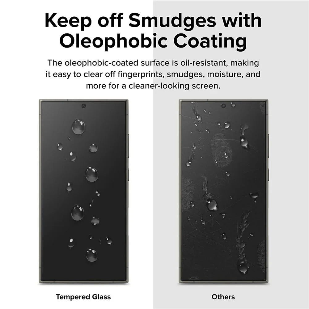 For Samsung Galaxy S25 Ultra Tempered Glass HD Clear Screen Protector with Automatic Dust Removal Tool - 2