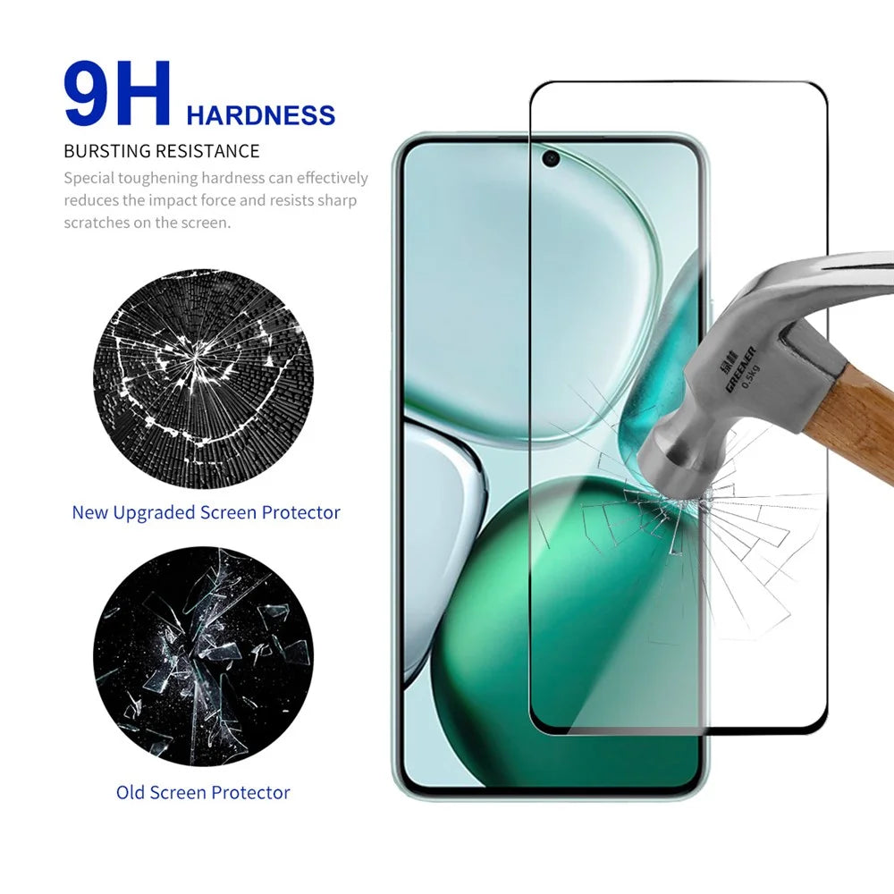 RURIHAI For Honor X9c Smart 5G Screen Protector Secondary Hardening High Aluminium-Silicon Glass Film - 4