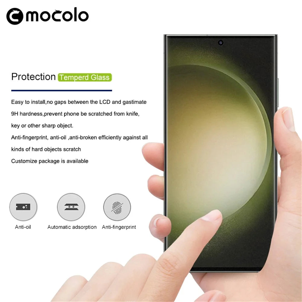 MOCOLO 25Pcs For Samsung Galaxy S24 Ultra Screen Protector 3D Curved Tempered Glass Film - 5