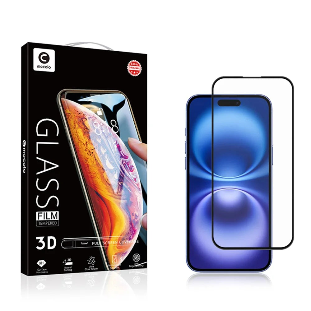 MOCOLO 25Pcs For iPhone 16 Plus Screen Protector 3D Curved Tempered Glass Full Glue Film - 6