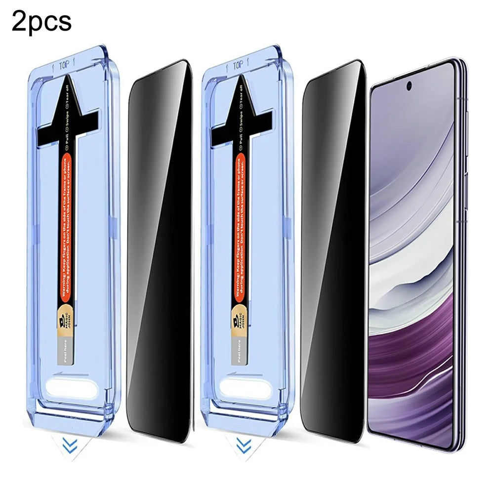 2 Sets For Samsung Galaxy S25+ / S24+ Anti Spy Tempered Glass Screen Protector with Automatic Dust Removal Tool - 1