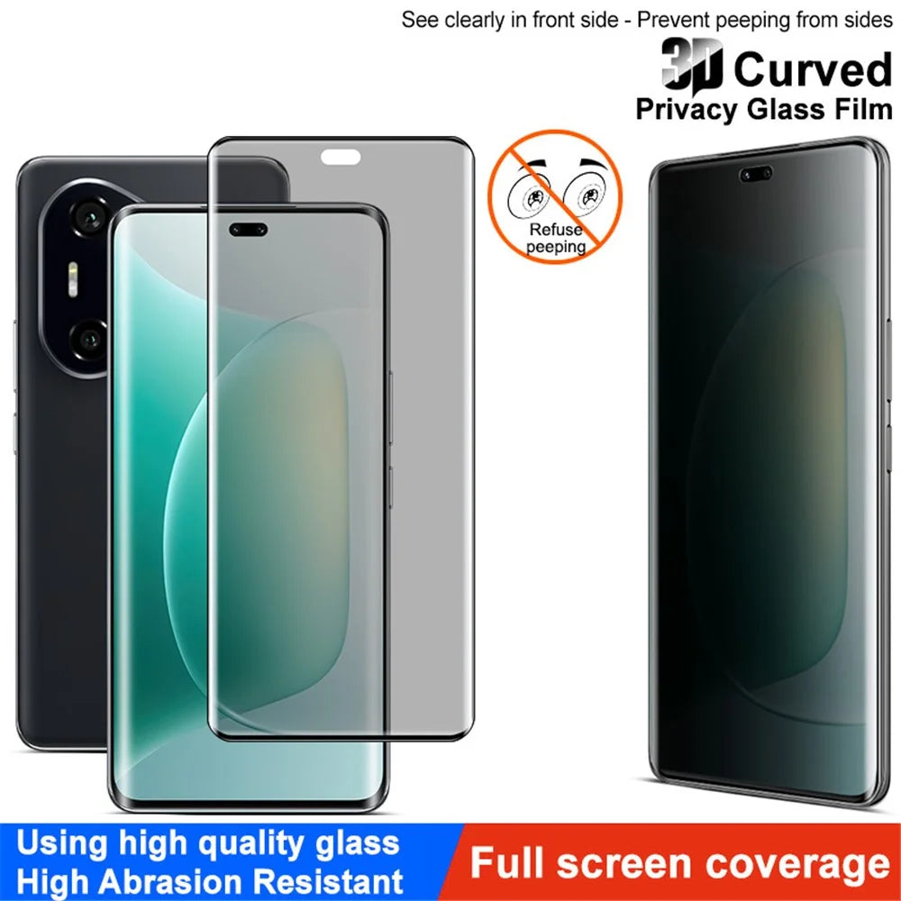 IMAK For Honor 300 Pro / 300 Ultra Anti Spy Full Cover Screen Protector Tempered Glass Film - 4