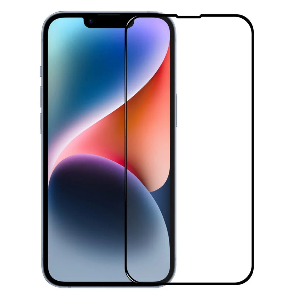 NORTHJO A+ 0.3mm 2.5D Screen Protector for iPhone 14, Silk Printing High Aluminum-silicon Glass Full Cover Film - 1