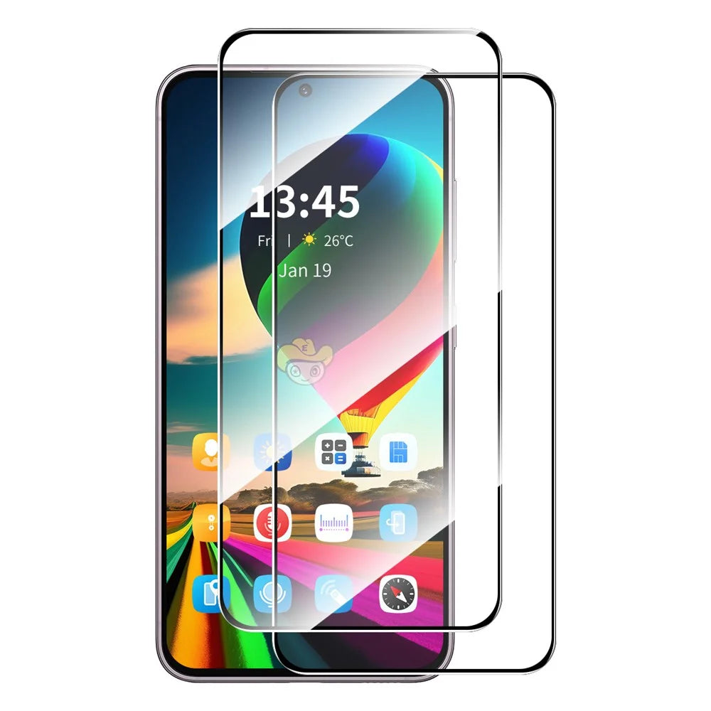 ENKAY HAT PRINCE For Motorola Moto G 5G (2025) 2Pcs Screen Protector   9H Silk Printing 0.26mm Tempered Glass - Transparent - 1