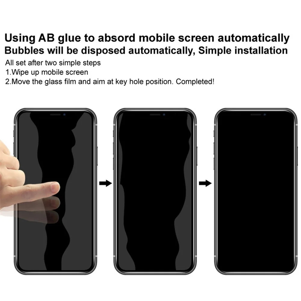 IMAK Screen Protector For Samsung Galaxy S22 5G / S23 Anti-spy Tempered Glass Film Full Glue Full Covering Sensitive Touch Screen Film - 7