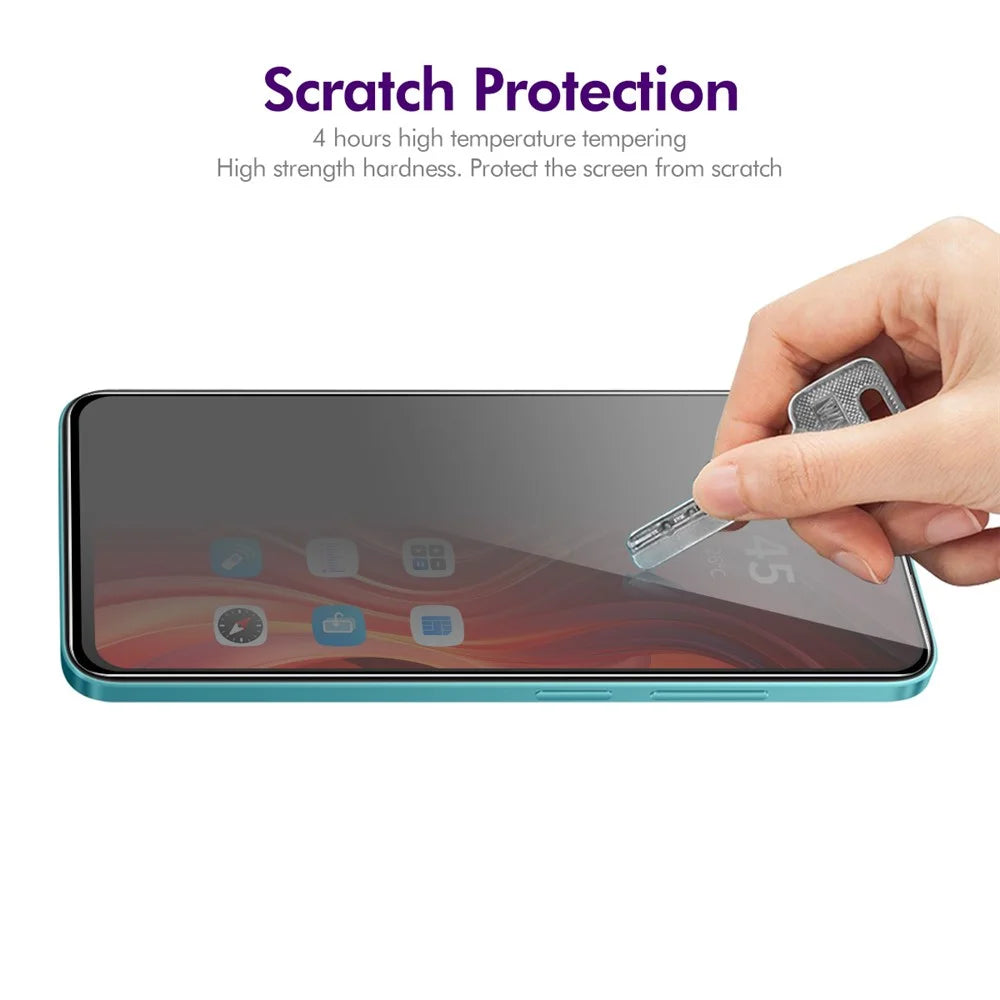 ENKAY HAT PRINCE For Samsung Galaxy A26 5G Anti-Spy Film   Silk Printing Tempered Glass Screen Protector with Installation Tool - Grey - 6