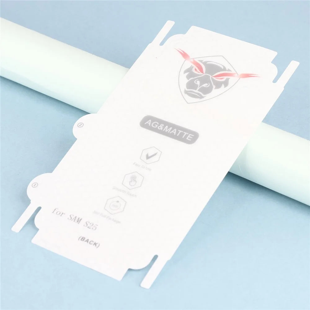 For Samsung Galaxy S25+ Back Screen Protector Anti Fingerprint Anti Glare Matte Soft TPU Film - 4