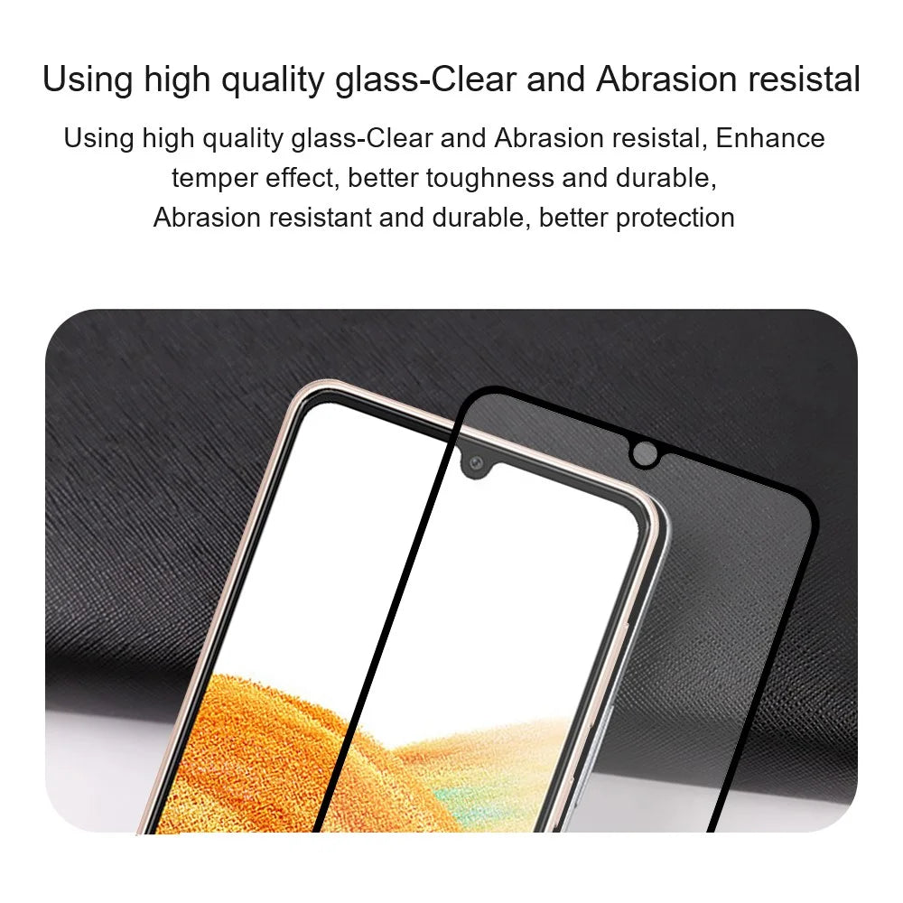 AMORUS 2Pcs For Samsung Galaxy S25 Ultra Screen Protector Shatterproof Silk Printing Tempered Glass Film - Black - 5