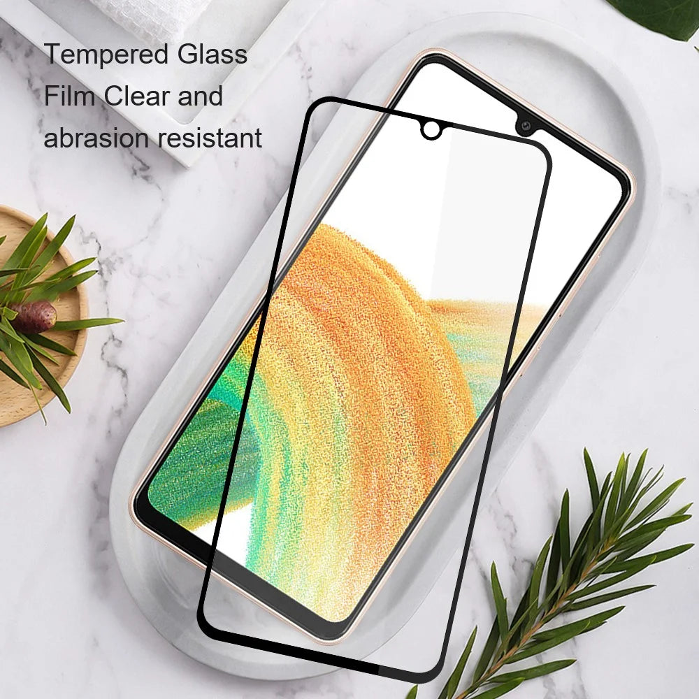 AMORUS 2Pcs For Samsung Galaxy S25 Ultra Screen Protector Shatterproof Silk Printing Tempered Glass Film - Black - 7