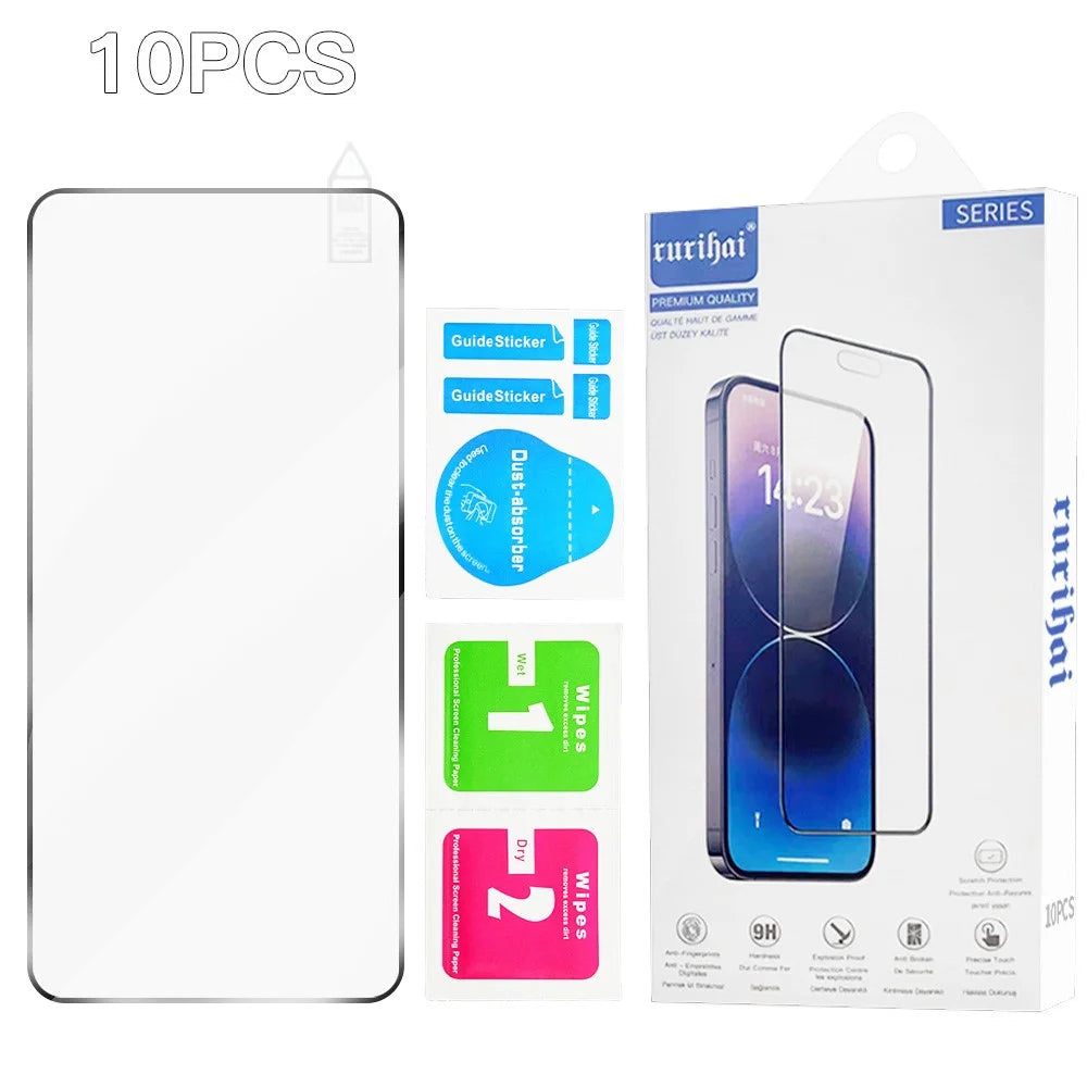 RURIHAI 10Pcs For OnePlus 13R 5G High Aluminium-Silicon Glass Film 0.26mm 2.5D Screen Protector - 7